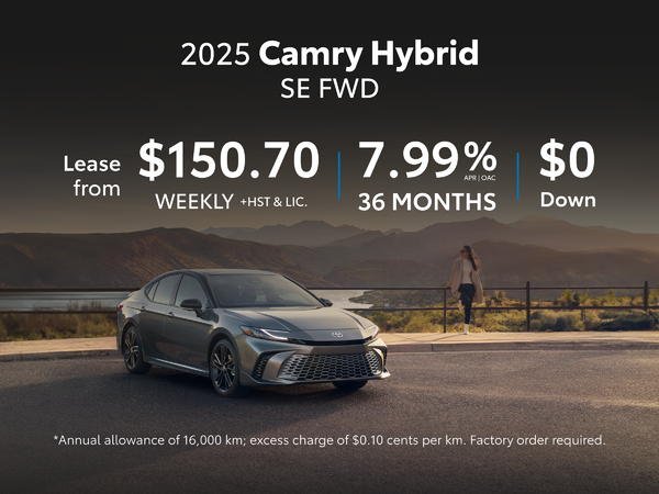 2025 Toyota Camry Hybrid Lease Offer