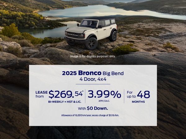 2025 Bronco Big Bend Special Offer