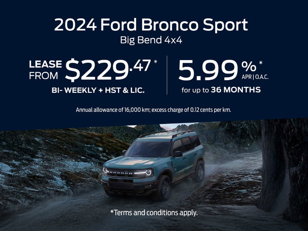 2024 Bronco Sport Lease Offer