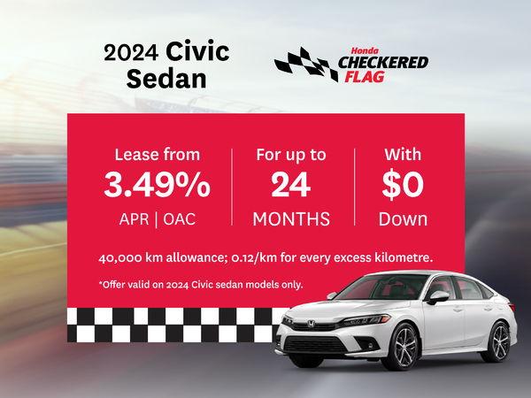 2024 Honda Civic Sedan Lease Offer