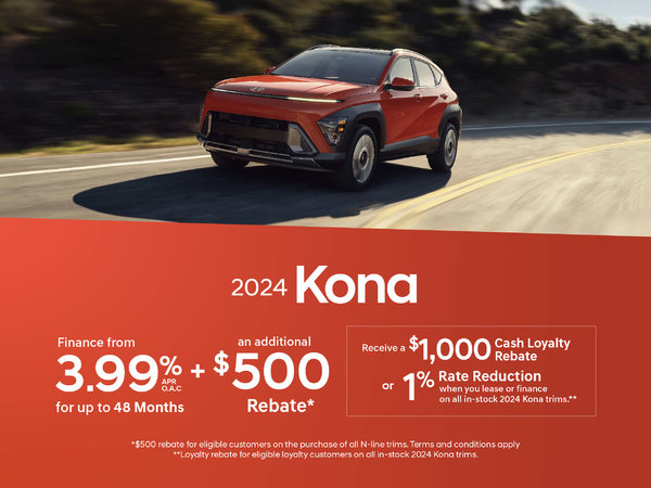 2024 Hyundai Kona Finance Offer