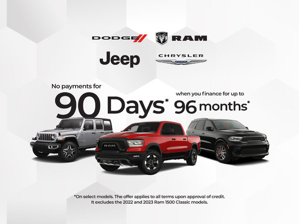 90 Days No Payments Offer