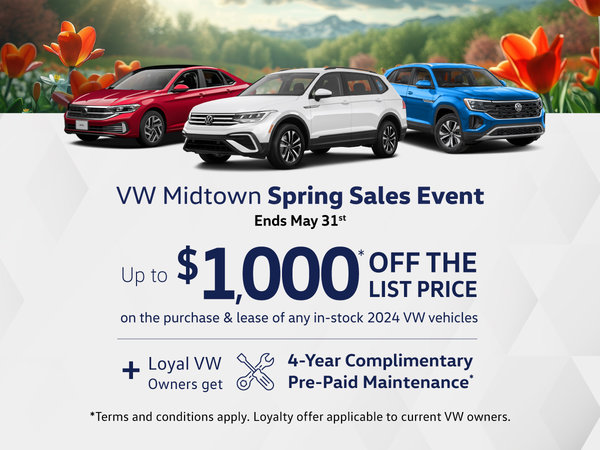 Spring Sales Event at Volkswagen MidTown