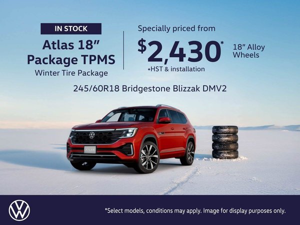 VW Atlas 18' with TPMS Winter Tire Package