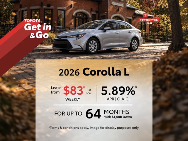 2026 Toyota Corolla Lease Offer