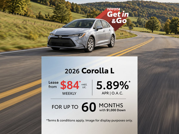 2026 Toyota Corolla Lease Offer