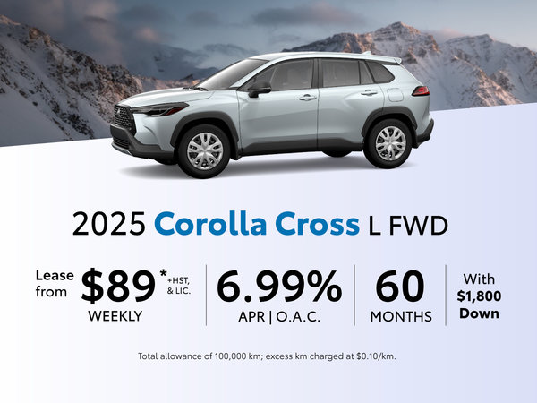 2025 Toyota Corolla Cross Lease Offer