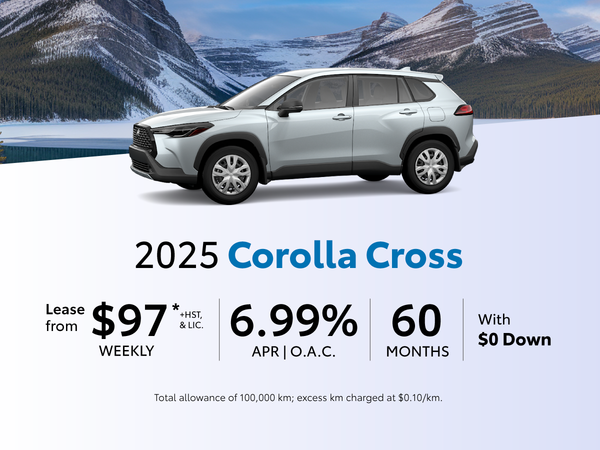 2025 Toyota Corolla Cross Lease Offer