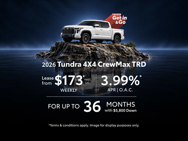 2026 Toyota Tundra Lease and Finance Offers