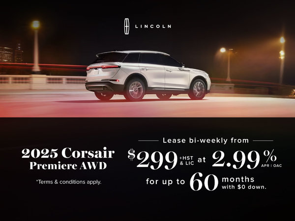 2025 Lincoln Corsair Special Offer