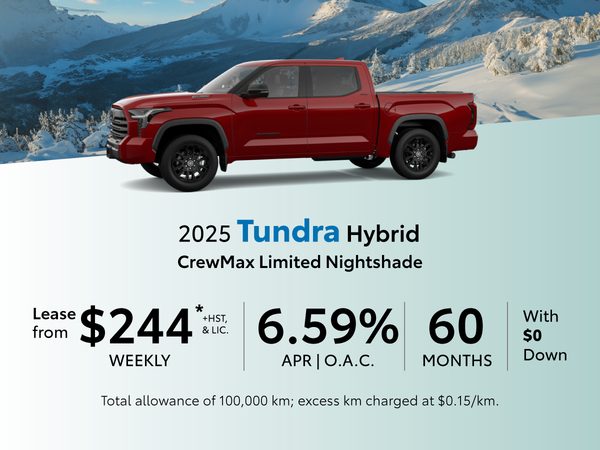 2025 Toyota Tundra Hybrid Lease Offer