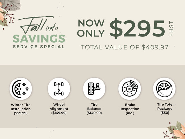 Fall Service Special with Tire Tote