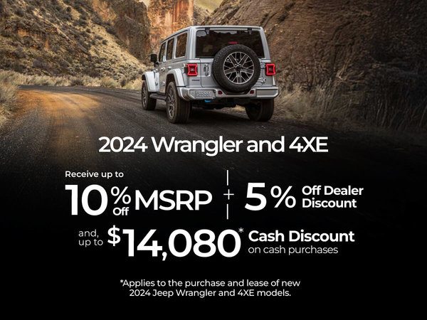 2024 Jeep Wrangler & 4XE Offers