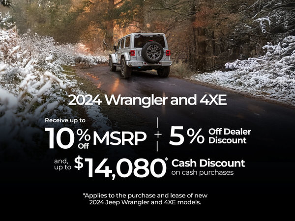 2024 Jeep Wrangler & 4XE Offers