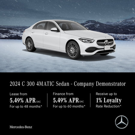 2024 C 300 4MATIC Sedan - Lease and Finance Offers (Company Demonstrator)