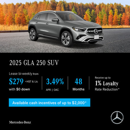 2025 GLA 250 4MATIC SUV - Lease and Finance Offers