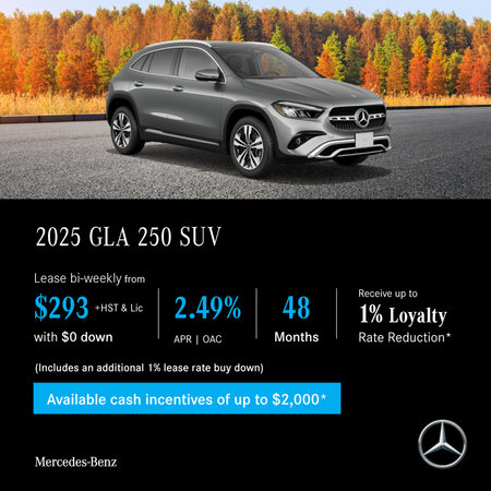 2025 GLA 250 4MATIC SUV - Lease and Finance Offers