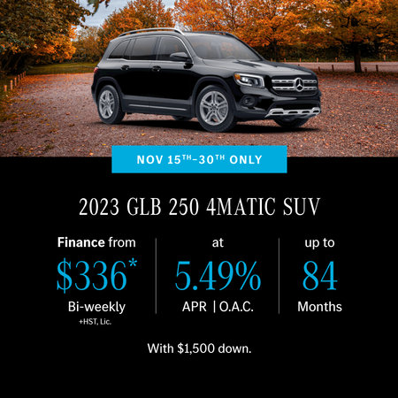 2023 GLB 250 4MATIC SUV | Nov 15th - 30th