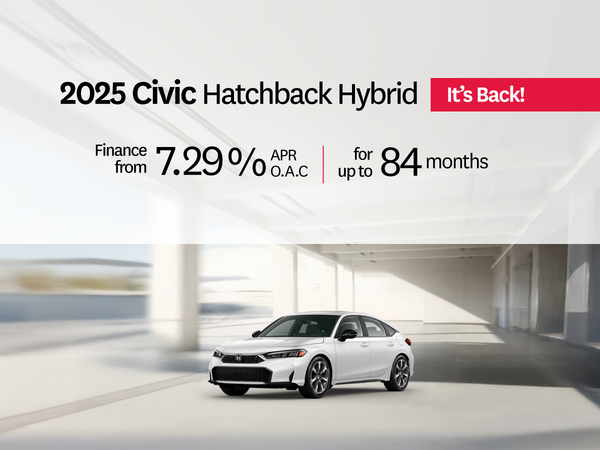 2025 Civic Hatchback Hybrid Finance Offer