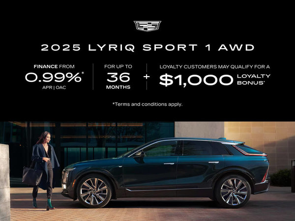 All-Electric Cadillac Lyriq Lease and Finance Offers