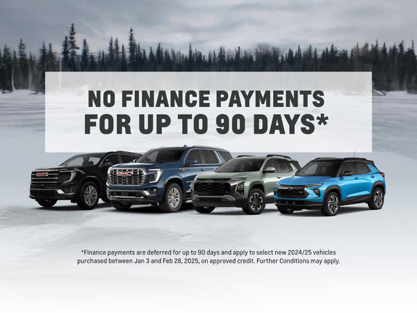 No Finance Payments for up to 90 Days For Your SUV