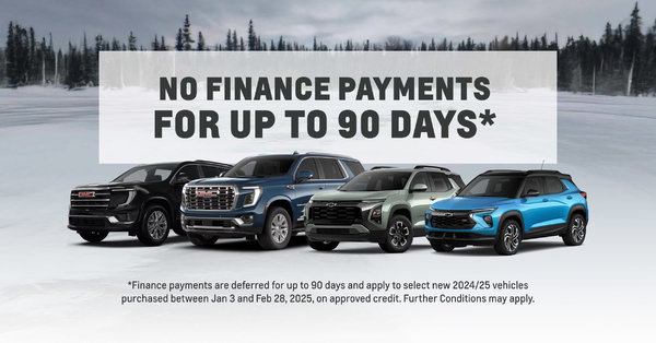 No Finance Payments for up to 90 Days For Your SUV