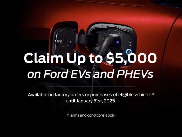 Ford EVs and PHEVs Rebates Special  Offer