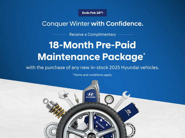 Complimentary 18-Month Prepaid Maintenance Package