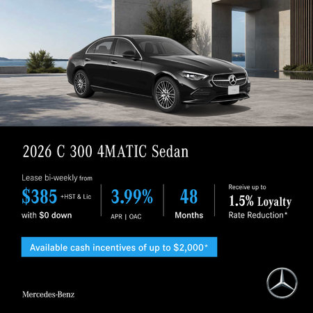 2026 C 300 4MATIC Sedan - Lease and Finance Offers