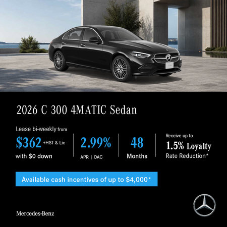 2026 C 300 4MATIC Sedan - Lease and Finance Offers