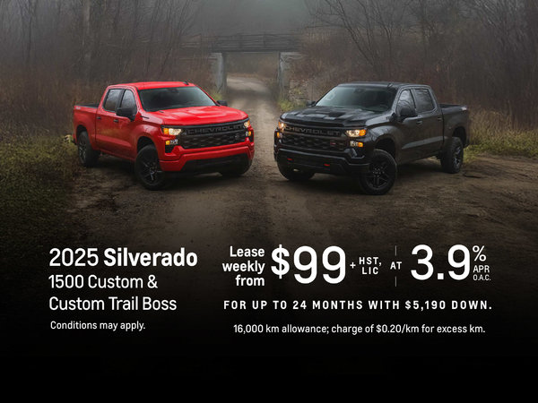 2025 Silverado 1500 Custom & Custom Trail Boss