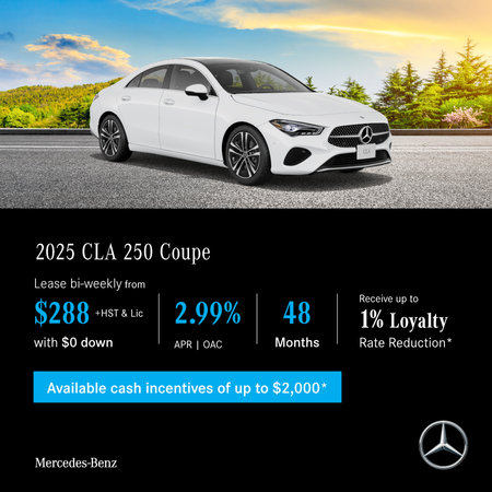 2025 CLA 250 4MATIC Coupe - Lease and Finance Offers