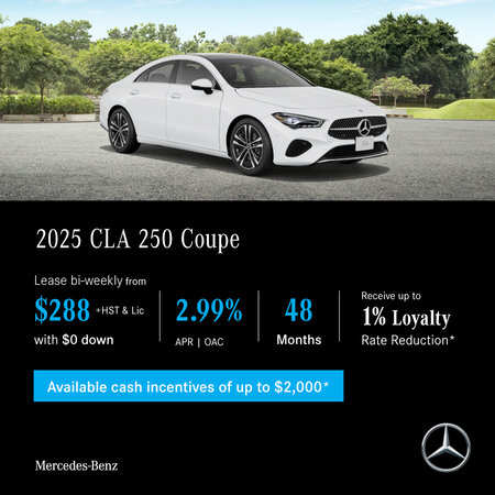 2025 CLA 250 4MATIC Coupe - Lease and Finance Offers