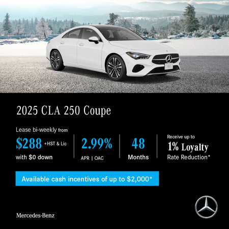2025 CLA 250 4MATIC Coupe - Lease and Finance Offers