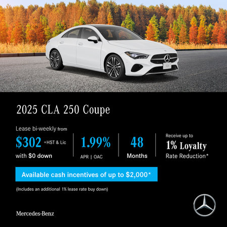 2025 CLA 250 4MATIC Coupe - Lease and Finance Offers