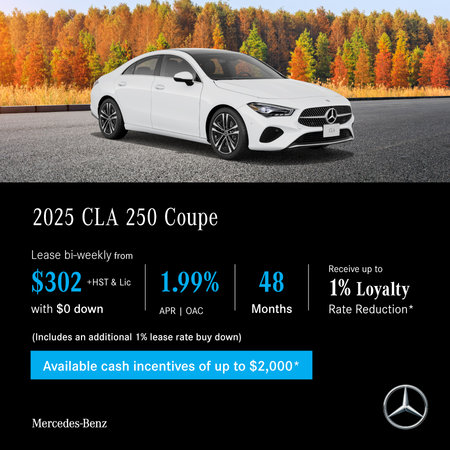 2025 CLA 250 4MATIC Coupe - Lease and Finance Offers