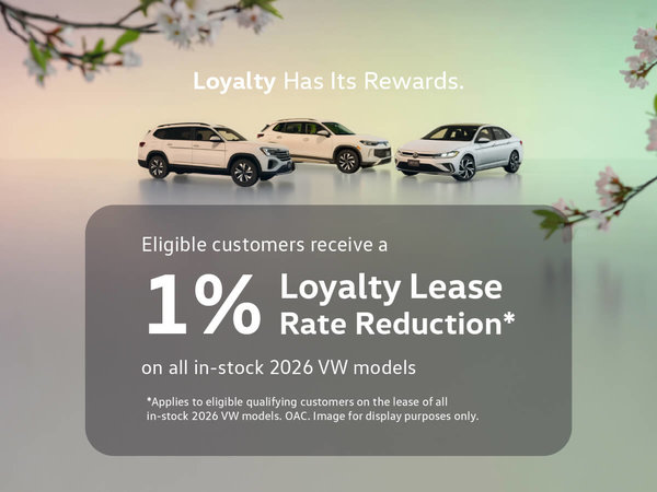 VW Loyalty Lease Rate Reduction Offer
