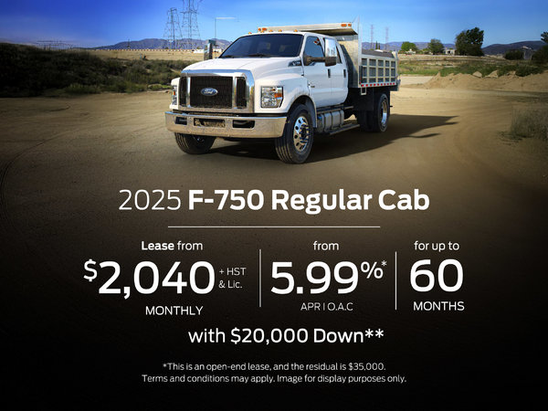 2025 Ford F-750 - Special Lease Offer