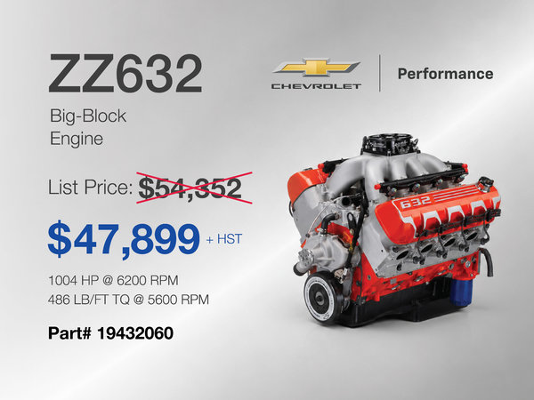 Chevrolet Performance ZZ632 Big-Block Engine