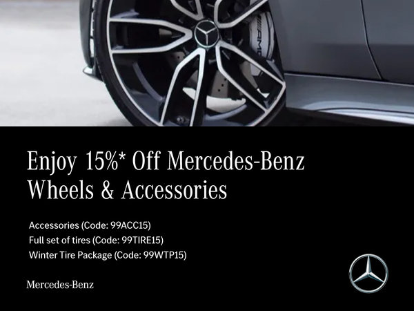15% Off Mercedes-Benz Wheels & Accessories