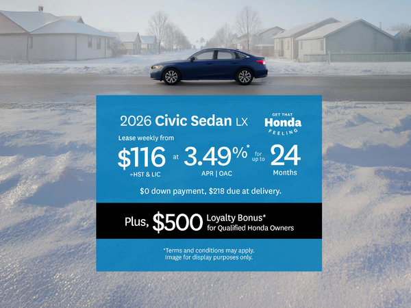 2026 Honda Civic Lease Offer