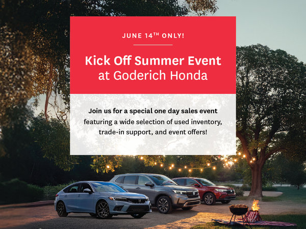 Goderich Honda Sales Event