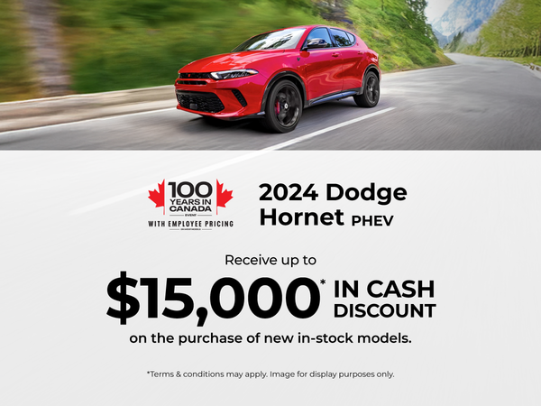 Dodge Hornet PHEV Offer - up to $15,000 discount