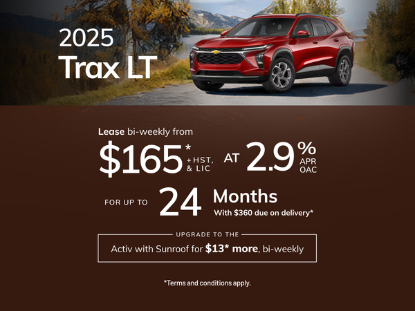 2025 Chevrolet Trax LT - Lease Offer