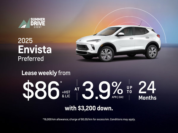 Summer Drive event - 2025 Envista Preferred Lease Offer