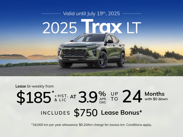2025 Chevrolet Trax LT Lease Offer