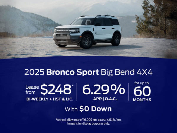 Special Offer 2025 Bronco Sport Big Bend