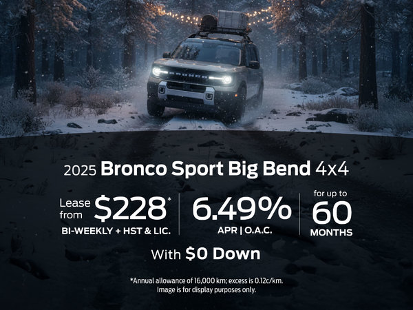 Special Offer 2025 Bronco Sport Big Bend