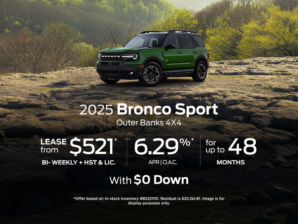 Special Offer 2025 Bronco Sport Big Bend