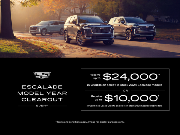 The Escalade Model Year Clearout Event